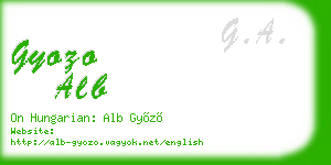 gyozo alb business card