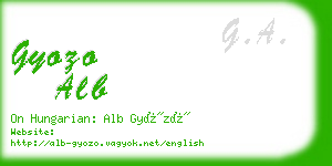 gyozo alb business card